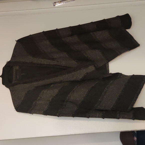 BCBGMaxAzria Aubree open front striped jacket Large - Picture 4 of 8